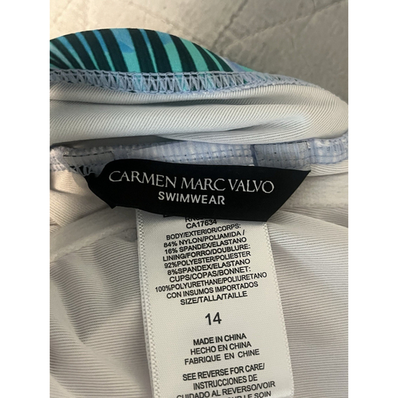 Boston Proper Carmen Marc Valvo One Piece Swimsuit 14 NWT - Picture 4 of 8